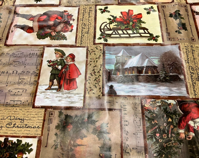 PVC Waterproof Fabric, Christmas, Fabrics, 140cm width, per half metre