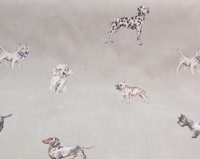 Dog Fabric, PER HALF METRE