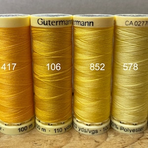 Gutterman sew all thread, 100% Polyester, 100metres, threads