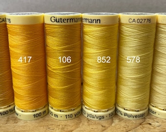 Gutterman sew all thread, 100% Polyester, 100metres, threads