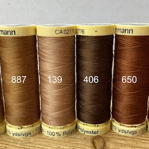 Gutterman Sew All Thread, 100% Polyester, 100metres, threads