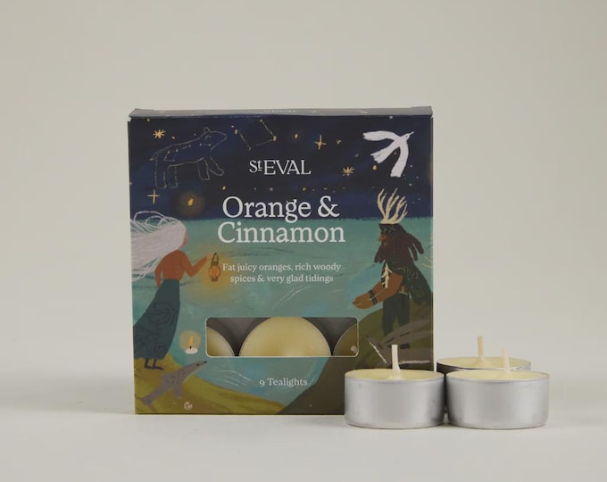 St Eval Orange & Cinnamon, Scented Christmas Tealights