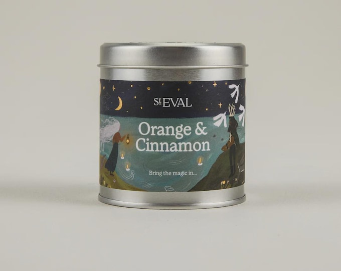 St Eval Orange & Cinnamon, Scented Christmas Tin Candle