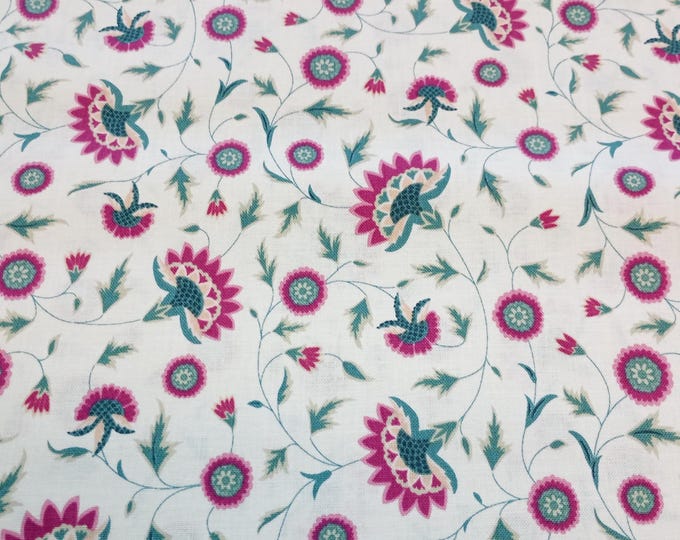 Whimsical Floral, Indian Summer Fabric, 110cm width, 100% Organic Cotton PER HALF METRE