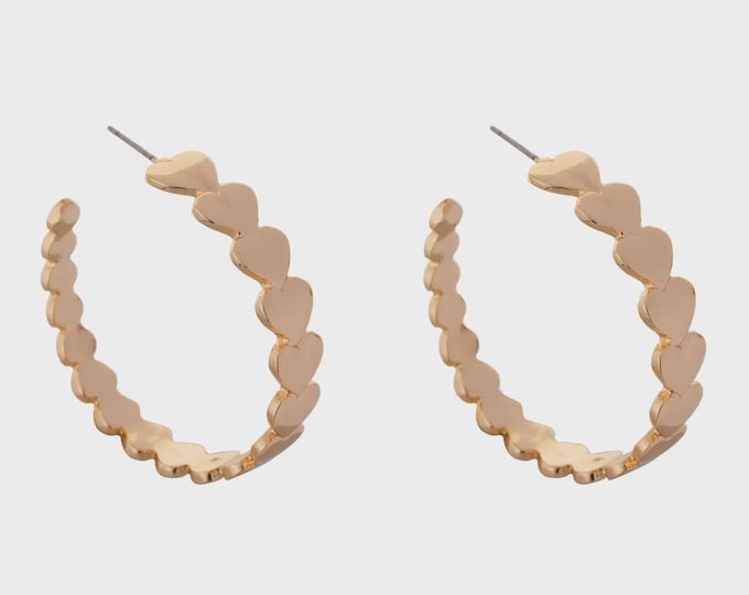 Eternal Heart Hoop Earrings – Contemporary & Playful