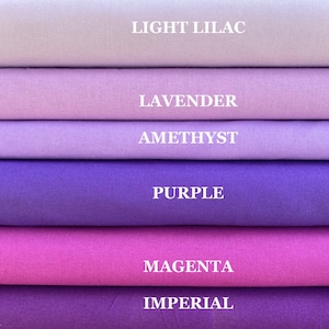 100% Cotton, Craft Cotton, Plain Fabrics, Colours, PER HALF METRE