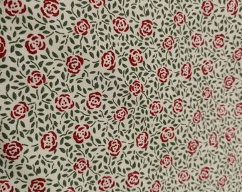 Flower Print Fabric, 110cm width, 100% Cotton, PER HALF METRE