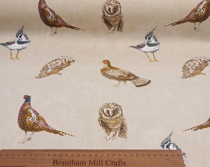Wild Bird Fabric, PER HALF METRE