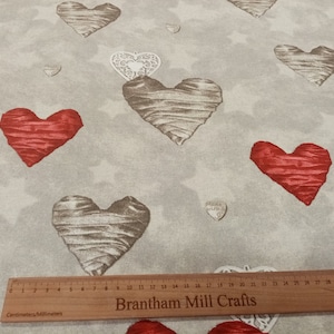 Heart Fabric PER HALF METRE