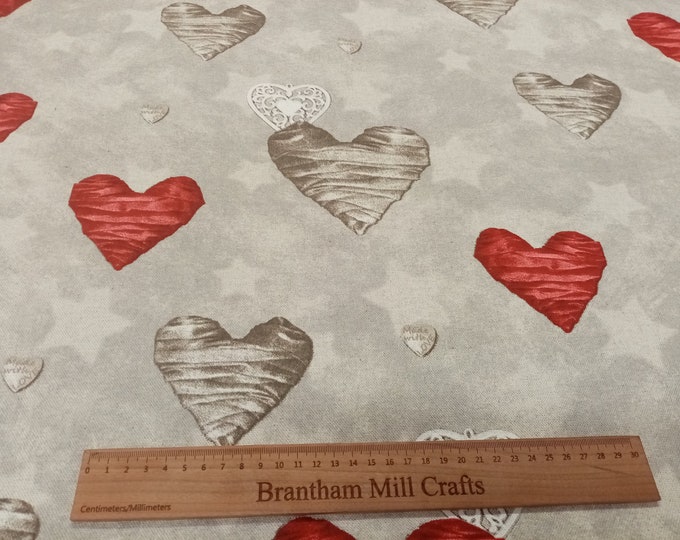 Heart Fabric PER HALF METRE