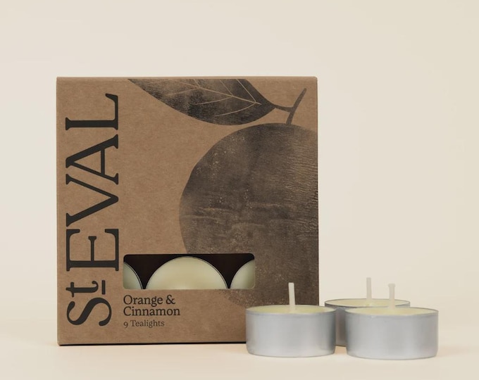 St Eval Orange and Cinnamon Scented Tealights Warm Spiced & Timeless