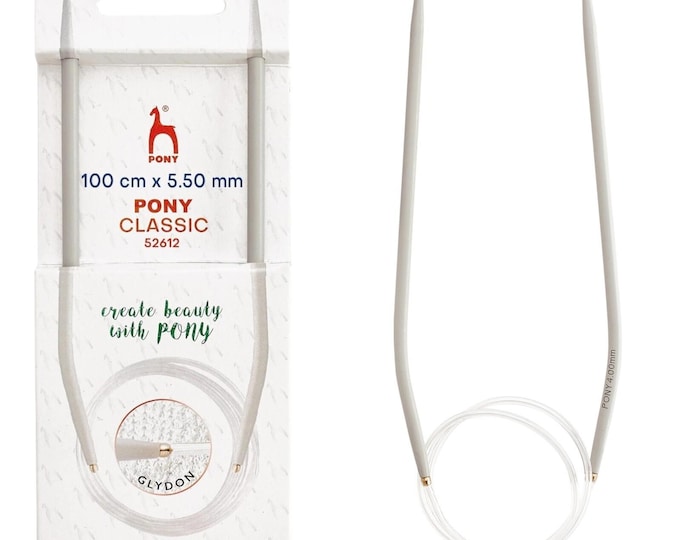 Pony Classic Circular Knitting Needles, 100cm, 5.5mm