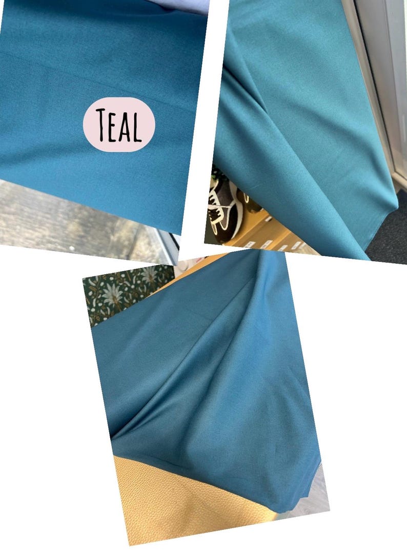 100% Cotton, Craft Cotton, Plain Fabrics, Colours, PER HALF METRE image 8
