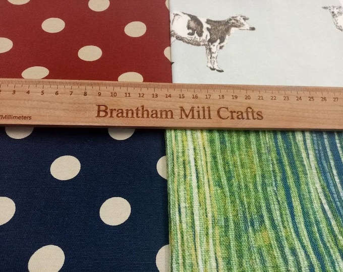 Cotton Rich Fat Quarters, Cotton/Poly, 70 cm x 50 cm, variety of prints