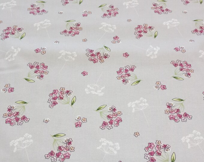 Natures Melody, Lilac Petals Fabric, 110cm width, 100% Cotton PER HALF METRE