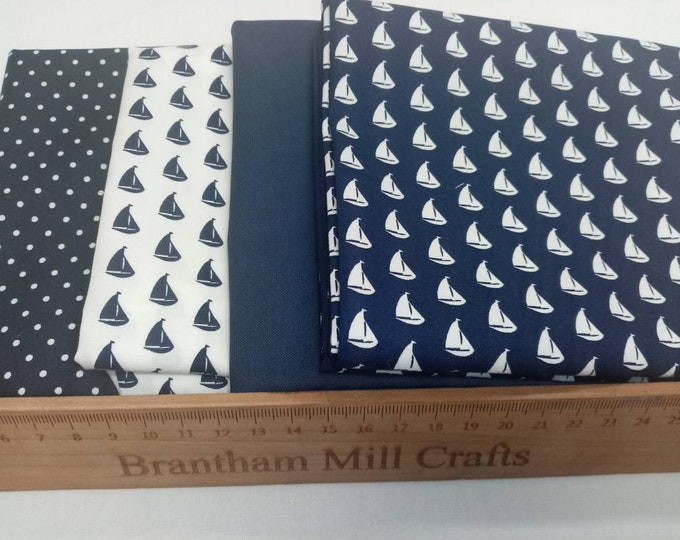 Little Boats Cotton Fat Quarter Bundle