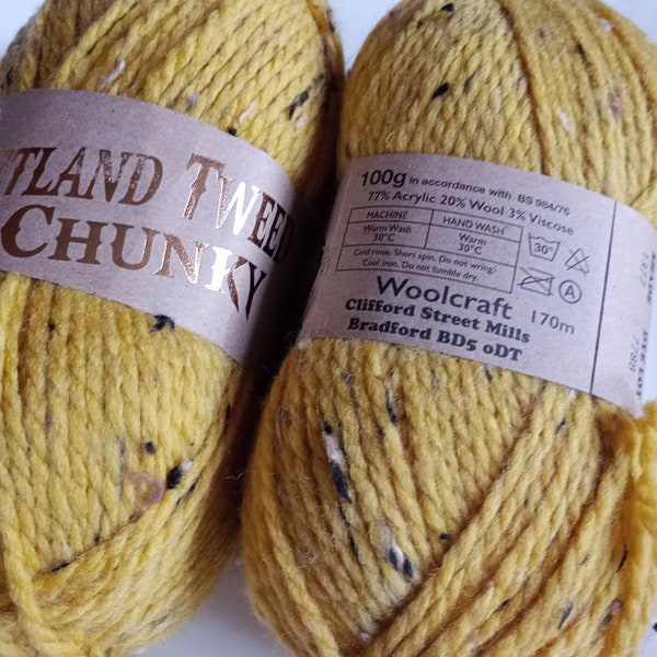 Shetland Tweed Chunky Wool, Farbton 1377