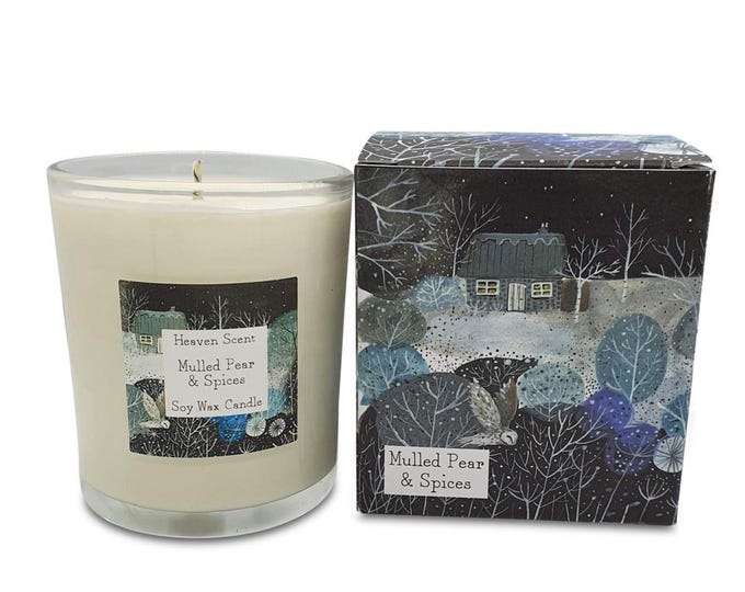 Mulled Pear & Spice 20cl Winter Illustrated Candle