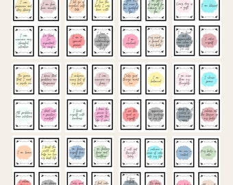 Mental health affirmations cards, mental health awareness, mental health art download, anxiety affirmation cards, anxiety relief printable