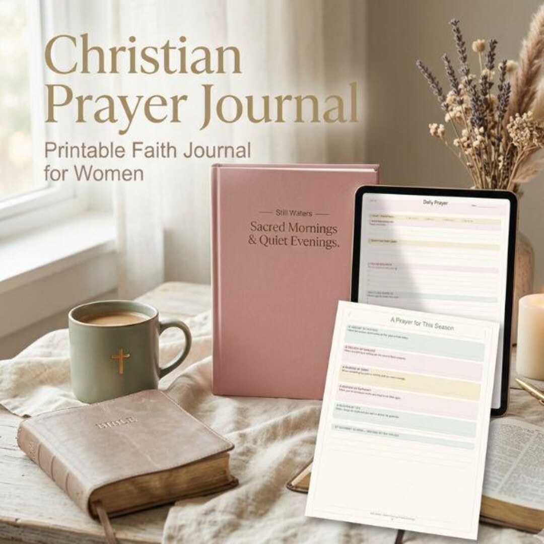 Printable Christian Prayer Journal for Women, Faith Over Fear Bible ...