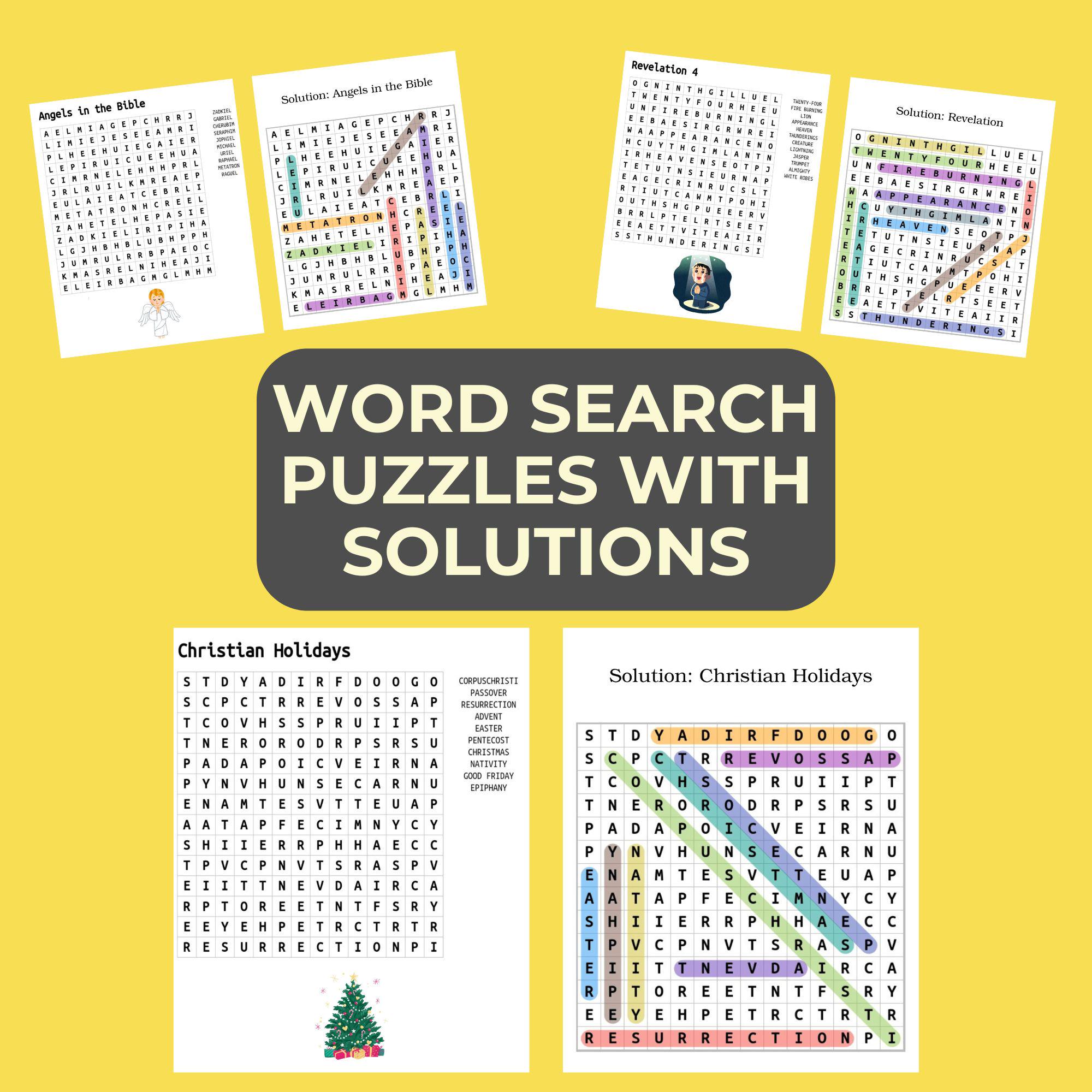 Bible Word Search Kids, Word Puzzle Kids, Searching Games, Christian ...