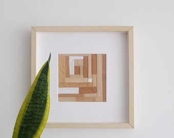 Framed textile wall art,naturally dyed textile wall hanging,abstract wall art,fabric wall hanging,geometric modern wall art