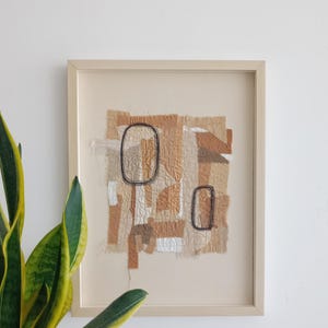 Naturally dyed Framed textile wall art,textile wall hanging,abstract wall art,fabric wall decor,modern wall art