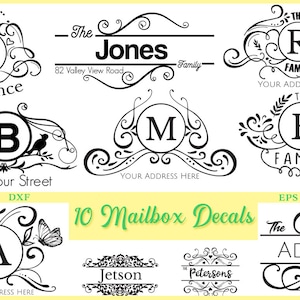 Download Mailbox Decal Svg Etsy