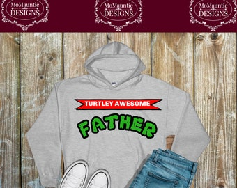 Turtley Awesome Father Ninja Turtles Cutting File - svg - png - jpg - dxf - eps Personal Commercial Use Cricut Cameo Silhouette