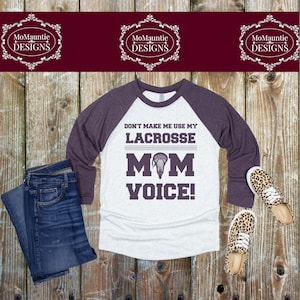 Lassen Sie mich nicht meine Lacrosse Mom Stimme verwenden Schneidedatei - svg - png - jpg - dxf - eps Persönliche oder kommerzielle Nutzung Cricut Cameo Silhouette