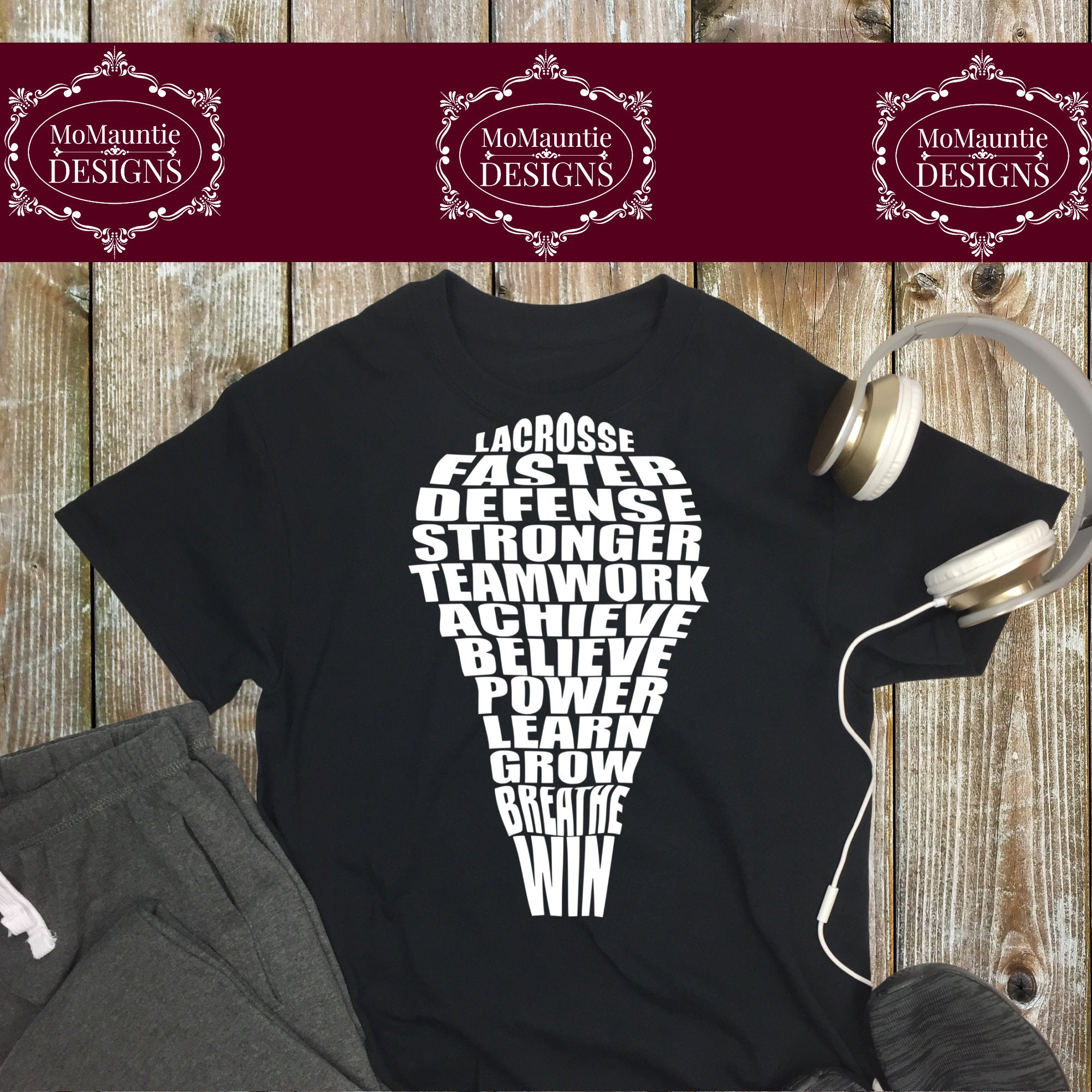 Lacrosse Stick Word Art Cutting File svg png jpg dxf Etsy