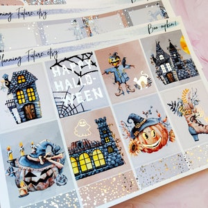 Boah! Silber Foiled Sticker Kit NEUES FORMAT, dekorative Aufkleber, funktionale Aufkleber, Planer Aufkleber, Journaling Aufkleber,