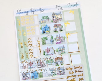 Riverdale Gold Foiled Hobonichi Weeks sticker kit, Decorative Stickers,Functional stickers ,Planner stickers , Journaling stickers