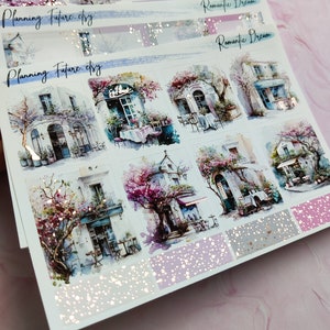 Romantische droom roségoud verijdelde stickerkit, decoratieve stickers, functionele stickers, plannerstickers, logboekstickers