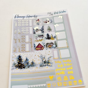 Beste wensen goud verijdelde Hobonichi weken stickerkit, decoratieve stickers, functionele stickers, plannerstickers, dagboekstickers