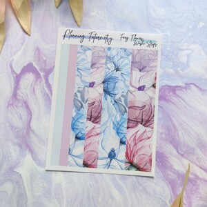 Mini strisce washi con fiori di fata per la pianificazione, adesivi decorativi, adesivi per planner, adesivi per journaling, scrapbooking