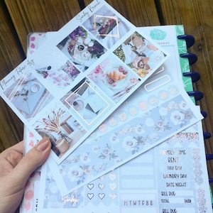 Sonntagsbrunch Foiled Sticker Kit, Dekorative Aufkleber, Funktionale Aufkleber, Planer Aufkleber, Journaling Aufkleber, Scrapbooking