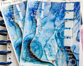 Aquatic Hobonichi Weeks Sticker Kit: Decorative Planner Stickers
