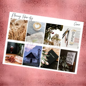Grace Fullbox Aufkleber, dekorative Aufkleber, Planer Aufkleber, Journaling Aufkleber, Scrapbooking