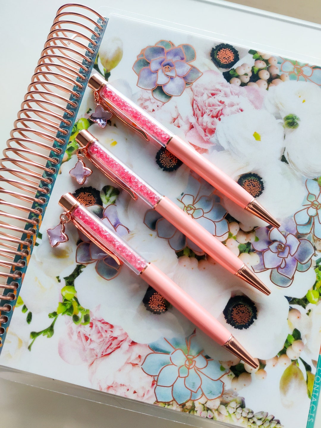 Lucky Pens, Pink, Planning Future, Ballpoint Pens, Luxury Pens Etsy