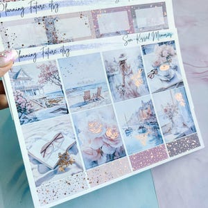 Sun-Kissed Memories roségoud verijdelde stickerkit, decoratieve stickers, functionele stickers, plannerstickers, logboekstickers