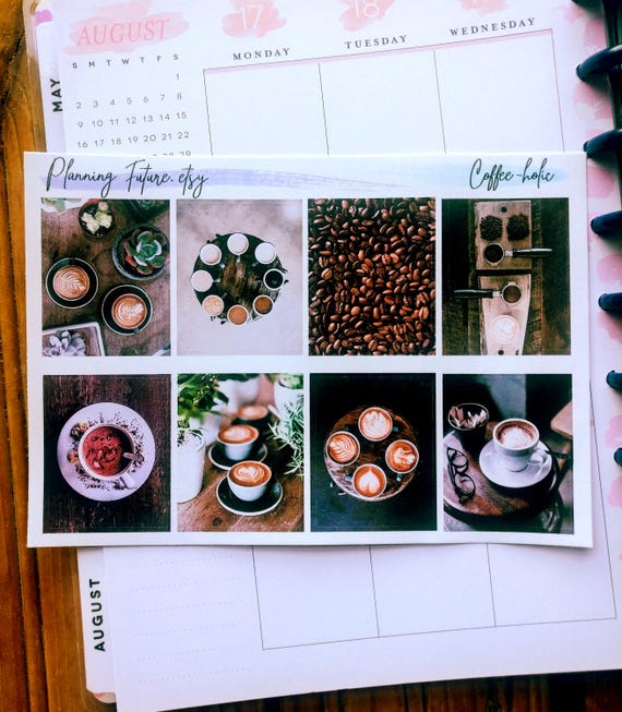 Coffee-holic Planner Stickers: Decorative & Functional Journaling Stickers, Paper Crafts