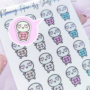 Shelly In Love Character Stickers, Planner Scrapbooking Stickers
