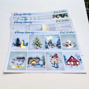 Beste wensen goudfolie stickerkit, decoratieve stickers, functionele stickers, plannerstickers, logboekstickers, scrapbooking