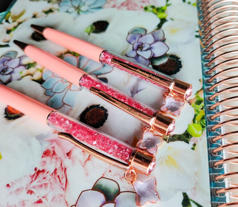 Lucky Pens, Pink, Planning Future, Ballpoint Pens, Luxury Pens Etsy