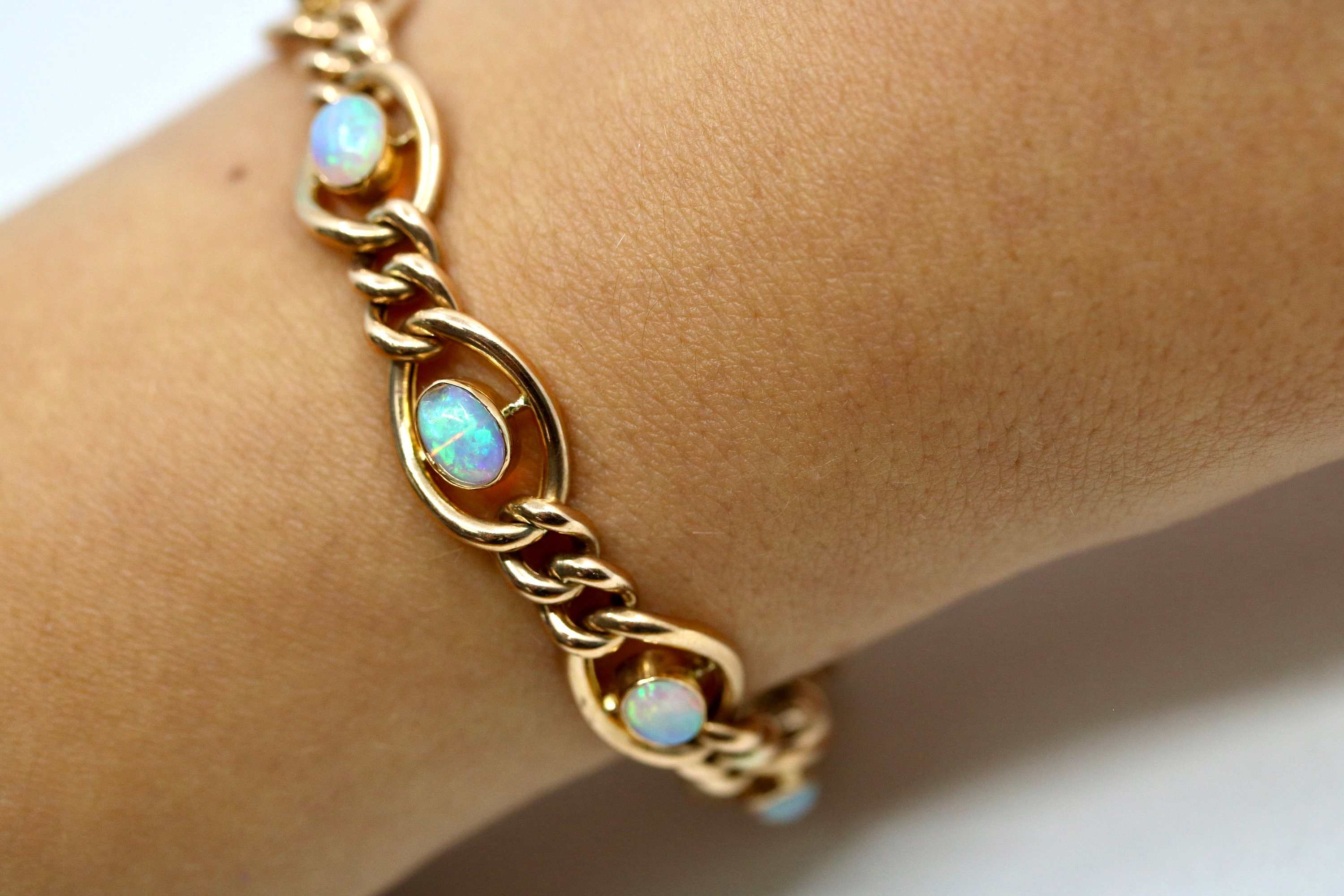 Gorgeous Vintage Opal Bracelet 9ct Rose Gold Pre-owned | Etsy