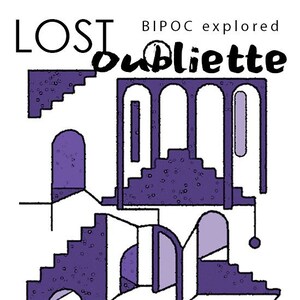 May include: A purple and white illustration of a building with multiple levels and arches. The text "LOST oublietté" is at the top of the image. The text "rania m. m. watts" is at the bottom of the image.