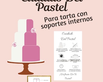 Cake Care Instructions Card for Bakers - Printable Business Cards (Digital Download)