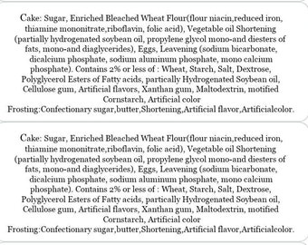 Custom Food & Beverage Ingredient Labels - Matte Clear or White