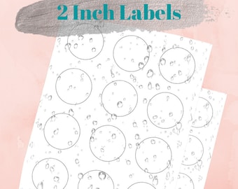 Waterproof Circle Labels - Custom Cosmetic, Prolong Ingredients (24)